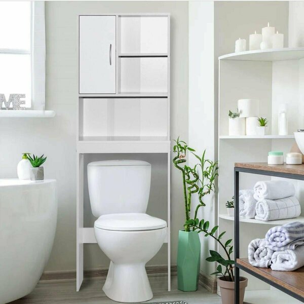Better Home Products Ace Over-The-Toilet Storage Organizer White 3412-ACE-WHT